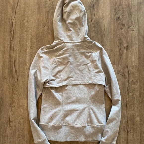 Lululemon After Asana Hoodie Size 8 Heathered Medium Grey - Picture 16 of 16